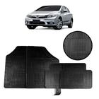 Jogo de Tapete de Borracha Preto para Honda Civic 2012 a 2016 4 Peças - Carfloor G059.0