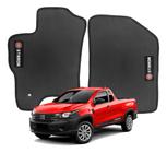 Jogo de Tapete de Borracha Pvc para nova fiat Strada cabine simples 2020 2021 2022 2023 todos modelos Lavável kit com 2 peças lavável impermeável top