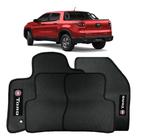 Jogo De Tapete para Fiat Toro 2018 2019 2020 2021 2022 2023 todos modelos sobmedida kit com 4 peças de borracha pvc lavável material top bordado logo