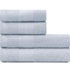 Jogo De Toalhas 4 Peças - Banho e Rosto 100% Algodão Empire Karsten - Emcompre