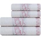 Jogo De Toalhas 4 Peças - Banho e Rosto Algodão Antipiling Yuna Karsten - Emcompre