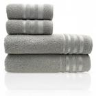 Jogo de Toalhas 4 Peças Marselha 100% Algodão Felpudas