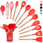 Jogo de Utensílios de Cozinha Em Silicone 12 Peças Deluxe