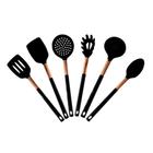 Jogo de Utensílios de Silicone de Cozinha Rose Gold 6 peças - Casambiente