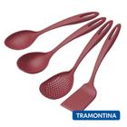 Jogo de Utensílios Tramontina Nylon 4pçs Ability Vermelho