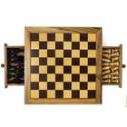 Jogo de Xadrez Completo 50x50 Casas 5cm Tabuleiro com Gavetas - Cód. 104