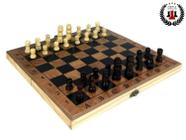 Tabuleiro Para Jogo Xadrez 50x50cm Madeira Brinquedo - 56410