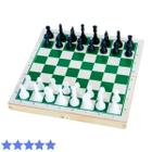 HUIOP Conjunto de tabuleiro de xadrez de madeira Jogo de xadrez  internacional de 15 polegadas Tabuleiro de xadrez dobrável com peças de  xadrez artesanais e slots de armazenamento para crianças e adult