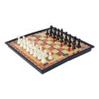 Jogo de xadrez magnético dobrável 32 peças 25 cm