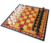 Zdcdy Conjunto de xadrez de madeira, conjunto de xadrez portátil dobrável  com armazenamento interno, para crianças, adultos, família, jogos casuais,  45 cm