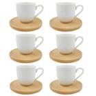 Jogo de xicara c/6pcs wellmix-designer novo e moderno para sua mesa do café com as visitas