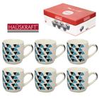 Jogo De Xicara De Porcelana Para Café Hauskraft Com 6 Peças 90ml