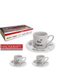 Jogo de Xícara para Café de Porcelana Brazilian HAUSKRAFT com 12 Peças 90ML