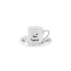 Jogo De Xícaras De Café Porcelana Brazilian 12 Peças Hauskraft