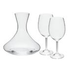 Jogo Decanter 1500ml com 2 Taças 450ml Bohemia Forum.