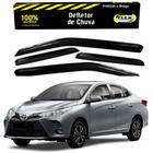 Jogo defletor calha chuva toyota yaris sedan 1.5 16v 2022 a 2024 - ECOFLEX