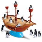 Jogo Divertido Para Crianças Barco Pirata Equilibrar Pinguim - Braskit