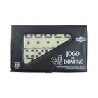 Jogo Dominó Osso Pequeno 40X20X5 Mm Com Estojo - GS