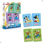 Jogo Educativo Aprendendo os Opostos Mickey 12 pares 8073