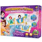 Jogo Educativo Quebra Cabeça Descobrindo as Vogais Disney Princesa 10 Peças Crianças 2024 Mimo