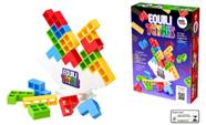 Jogo Equili Tetris Pakitoys Brinquedo Equilibrio Raciocinio Logico Encaixar Pecas Tabuleiro e Cartas