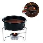 Jogo fondue de chocolate e queijo inox 7pçs 1217/113 brinox