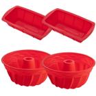 Jogo Forma Para Pães + Forma Espiral Sortida Silicone 2Un - QUALITY HOUSE