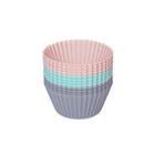 Jogo Formas Silicone p/ Muffins 12pçs Candy Colors UnyHome
