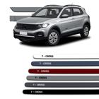 Jogo Friso Lateral Redondo T-cross 2019 a 2023 Prata Sargas - ZP Automotive