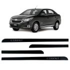 Jogo Friso Slim Lateral Chevrolet Cobalt Original com Grafia