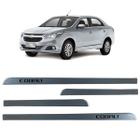 Jogo Friso Slim Lateral Chevrolet Cobalt Original com Grafia