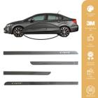 Jogo Friso Slim Lateral Honda Civic Original com Grafia Cores