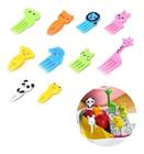 Jogo Garfinho Petisco Para Frutas Lancheira 10Pçs Bpa Free