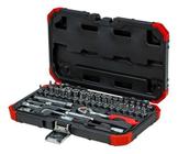 Jogo Gedore Red de Soquetes e Catraca reversível 1.4 Com 46 Peças com Soquetes Sextavados de 4 e 14mm Fenda Hexagonais Phillips Torx R49003046