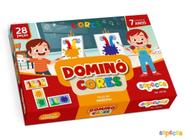 Jogo Pedagógico Dominó Cores Infantil 28 Peças Colorido Nig - ShopJJ -  Brinquedos, Bebe Reborn e Utilidades