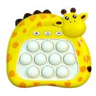 Jogo Infantil Pop it Eletrônico Girafa Luz Som Multi Níveis