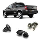 Jogo Kit Grampo Presilha fixação fixar Para-choque Traseiro Chevrolet Montana 2004 2005 2006 2007 2008 2009 2010 2011