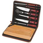 Jogo Kit Para Churrasco Inox Tramontina 8 Peças Polywood