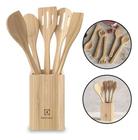 Jogo Kit Talheres Spatulas Bambu Cozinha 6 Peças Electrolux