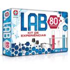 Jogo Lab 80 Kit Laboratório Experiências Químicas Educativo