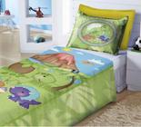 Jogo de cama de dinossauro infantil com bolso profundo, cacto tropical,  conjunto de lençóis para meninos e meninas com estampa de dinossauro, jogo  de cama tamanho grande, 1 lençol com elástico com