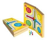 Jogo Ludo Tabuleiro Educativo Madeira MDF Clássico Sapinhos Para Família E  Amigos Divertido Didático Presente Criança Clássico Brinquedo Maninho