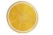 Jogo Lugar Americano Redondo Fruta Limão 38 cm Decoração Mesa Posta Descanso Prato Feito à Mão