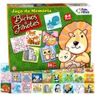 Jogo Da Memoria Animais 26 Peças Mdf Alfabetização Infantil no Shoptime