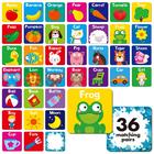 Jogo Memory Matching Hebayy First Words 72 Cards Toddlers