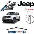 Jogo Palheta Dianteira e Traseira Jeep Renegade 2015 A 2022 Bosch