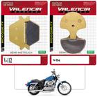 Jogo Pastilha Freio Dianteiro+Traseiro Xlh Sportster 883/ Xl H Sportster 1200/ Flst Fat Boy 1340/Fxr Super Glide 1340