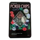 Jogo Poker Chips Profissional 100 fichas e Dealer