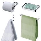 Jogo porta papel higiênico suporte sabonete toalheiro gancho pendurar toalhas roupas parede banheiro