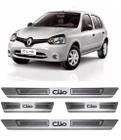 Jogo Soleira de Porta Aco Inox Renault Clio 2000 a 2006 - Nacional